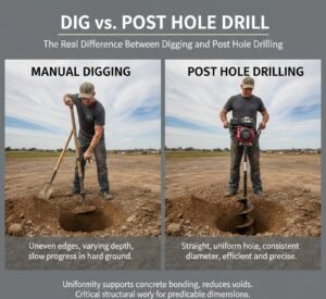 Digging VS Post Hole Drilling
