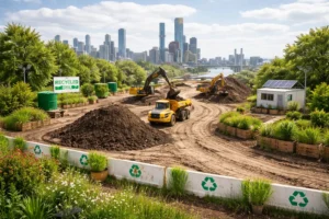 image of recycled soil or eco-friendly site