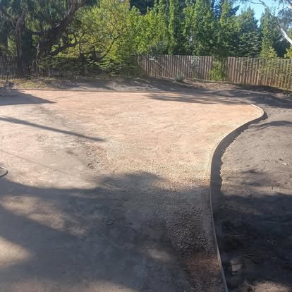 Driveway excavation and preparation by CMK Excavations