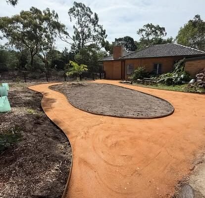 Driveway excavation and preparation by CMK Excavations