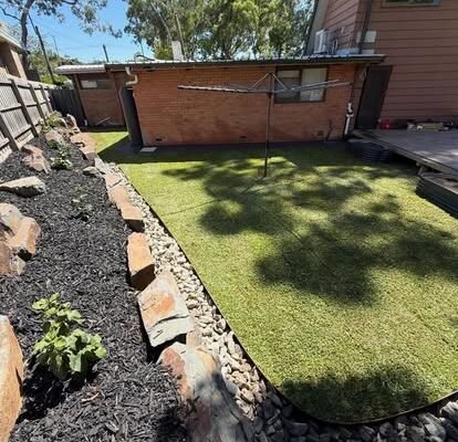 Landscaping and turf preparation by CMK Excavations