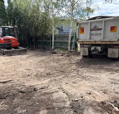 Dirt and material removal by CMK Excavations