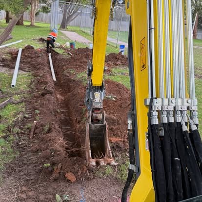 Trenching and drainage excavation by CMK Excavations