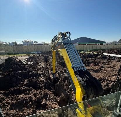 Trenching and drainage excavation by CMK Excavations